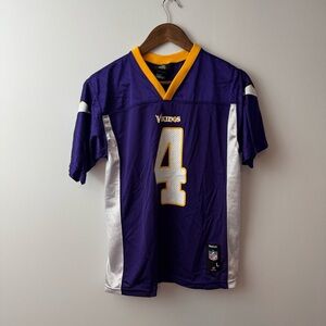 Minnesota Vikings Brett Farve #4 Football Jersey Youth Size Large 14-16